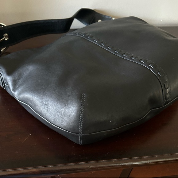 Coach Black Leather Hobo Bag - Picture 10 of 16